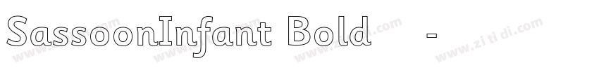 SassoonInfant Bold 粗字体转换